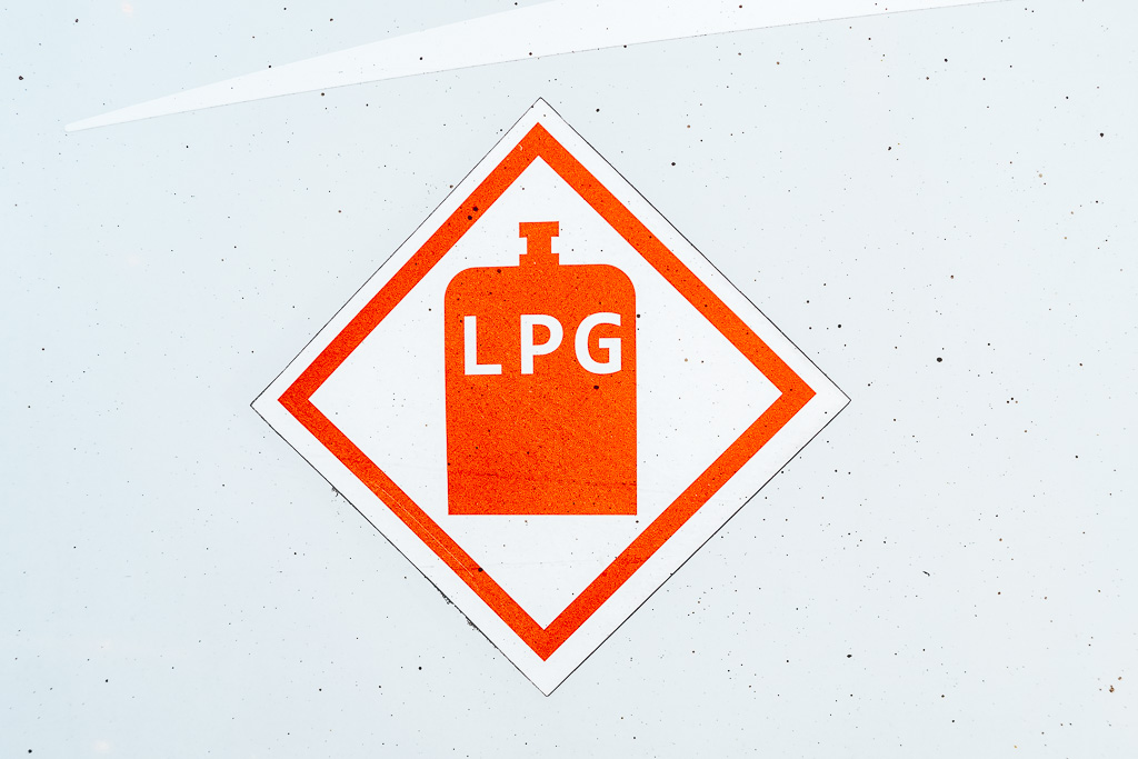 LPG vehicle sticker