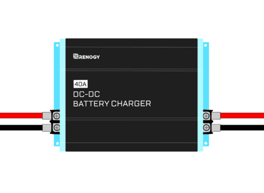 Image sketch of the Renogy 40A DC to DC battery charger